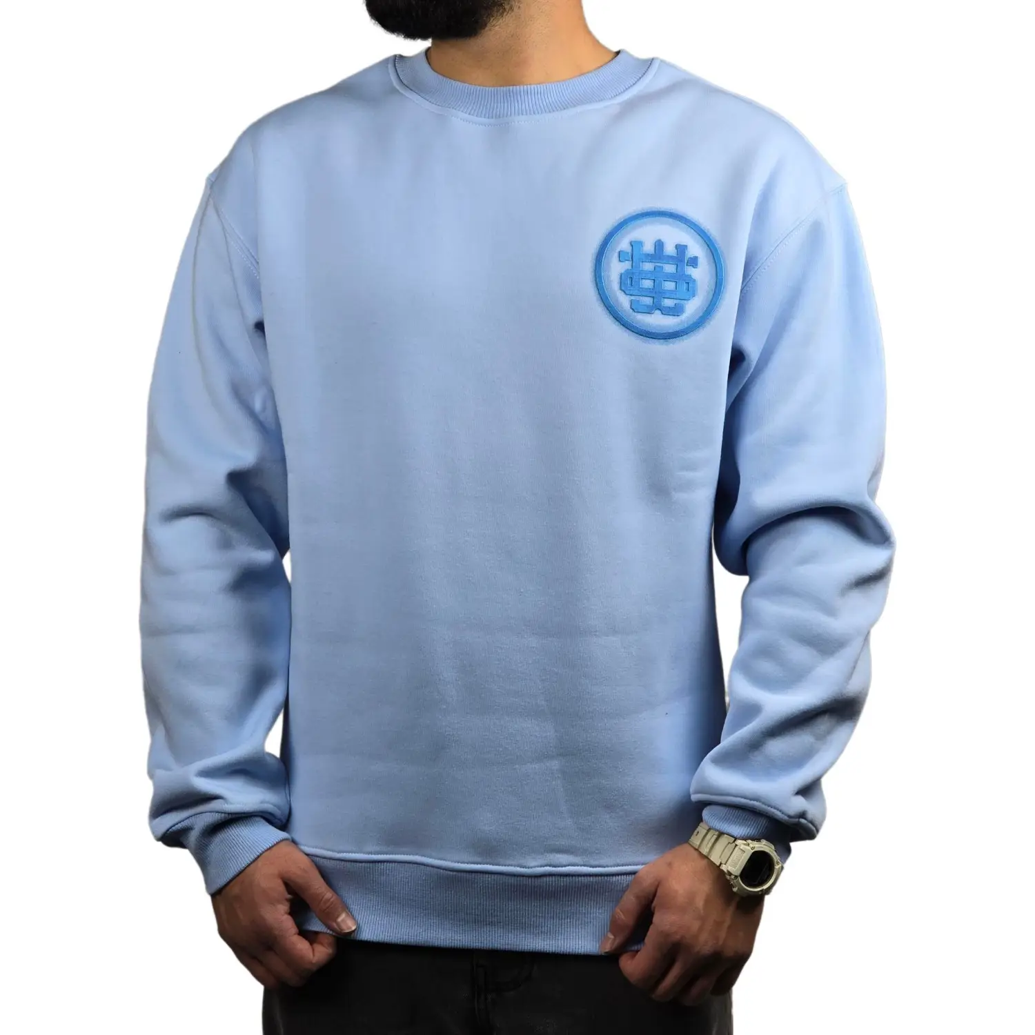 پلیور دورس یقه گرد طرح دار 30508